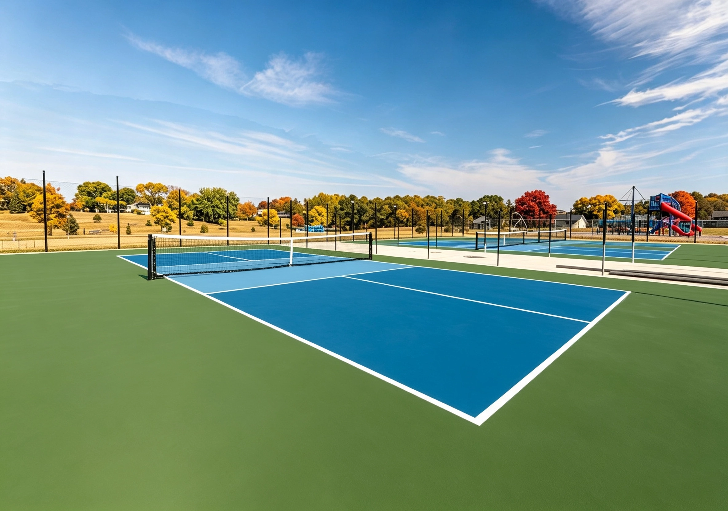 Sơn sân pickleball USA DECOTURF 10 lớp